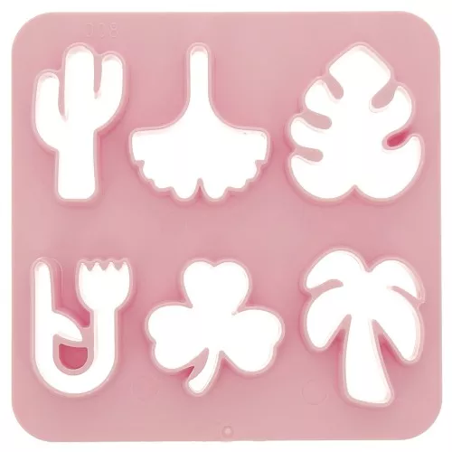 Juego de 6 cortadores de plástico para modelar y arcilla polimérica - Nature x1