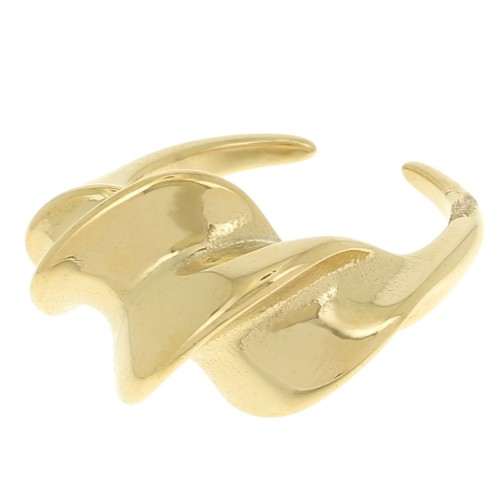 Anillo creciente - trenzado - 13 mm - T54 - Acero inoxidable 304L Dorado x1