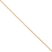 Cadena de malla Paloma de 0,9 mm, dorada en oro fino x 1 m