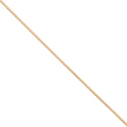 Cadena de malla Paloma de 0,9 mm, dorada en oro fino x 1 m