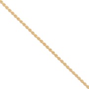Cadena malla Paloma 0.8 mm Dorado con oro fino x1m