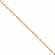 Cadena malla Paloma 0.8 mm Dorado con oro fino x1m