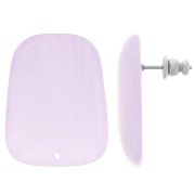 Pendientes trapecio de resina translúcida 28x22 mm - Glicina jaspeada x2|raw }}