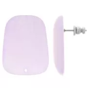 Pendientes trapecio de resina translúcida 28x22 mm - Glicina jaspeada x2