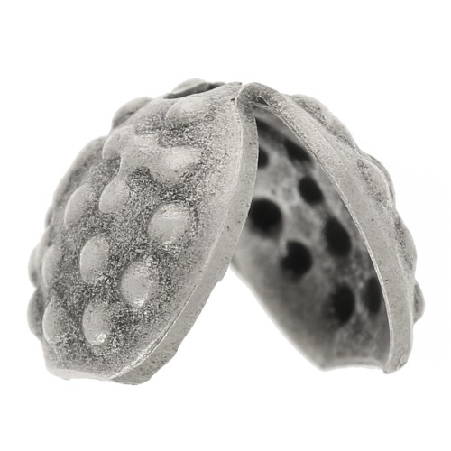 Tapanudos 7 mm plateado envejecido x4