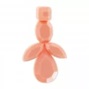 Colgante decorado cabuchón 53 mm Peach x1