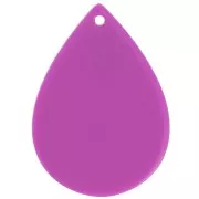 Colgante en forma de gota de 31 x 22 mm de acetato - Morado x1