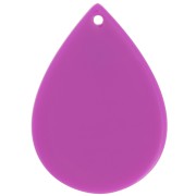 Colgante gota de acetato - 31x22 mm - Violeta x1