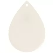 Colgante gota acetato - 31x22 mm - Crudo x1