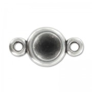 Entrepieza soporte cabuchon PureCrystal 1028 1088 8 mm Chapado Plateado envejecido x1|raw }}