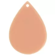 Colgante en forma de gota de 31 x 22 mm de acetato - Rosa antiguo x1
