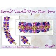 Cuentas de cristal Kos® de Puca® 6x3 mm - La Divine Aqua x10g