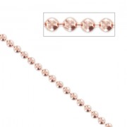 Cadena de bolas 1.3 mm dorado rosa x 1m|raw }}
