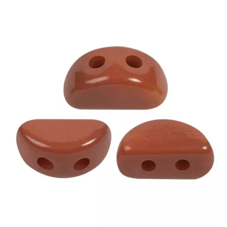Cuentas de cristal Kos® de Puca® 6x3 mm - La Divine Terracotta x10g