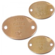 Separador keep calm 2 agujeros 29x20mm dorado rose x1