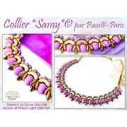 Cuentas de cristal Samos® by Puca® 7x5 mm - The Divine Peach x10g