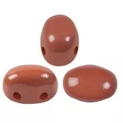 Cuentas de cristal Samos® by Puca® 7x5 mm - La Divine Terracotta x10g