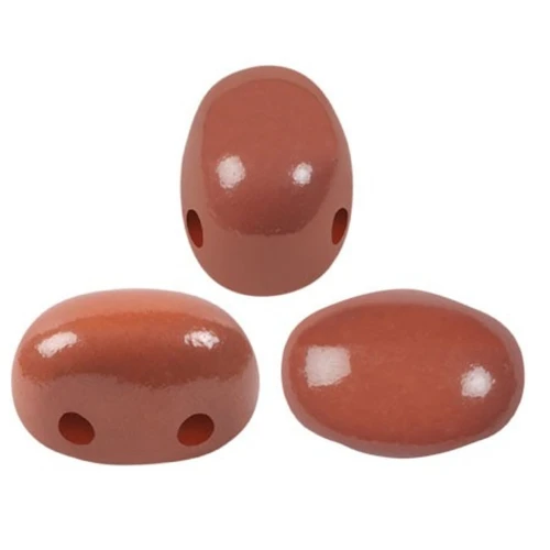 Cuentas de cristal Samos® by Puca® 7x5 mm - La Divine Terracotta x10g