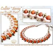 Cuentas de cristal Samos® by Puca® 7x5 mm - La Divine Terracotta x10g