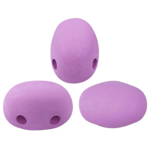 Cuentas de cristal Samos® by Puca® 7x5 mm - La Divine Lila Mate x10g