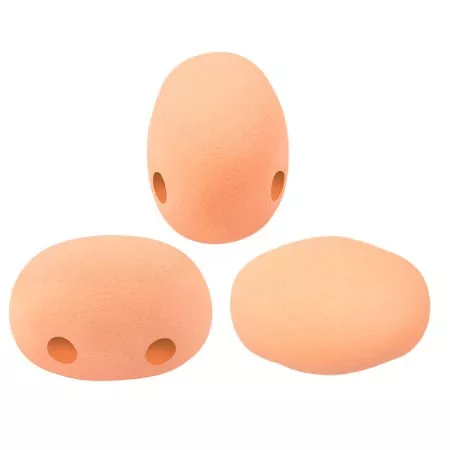 Cuentas de cristal Samos® by Puca® 7x5 mm - La Divine Peach Mat x10g