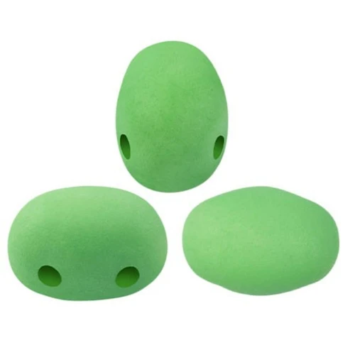 Cuentas de cristal Samos® by Puca® 7x5 mm - La Divine Pistacho Mat x10g