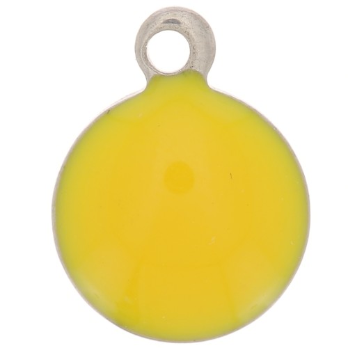 Dijes redondos de 8 mm en acero inoxidable 304 y resina epoxi - Ocre x5