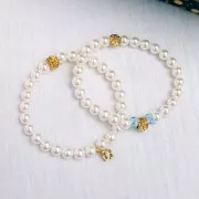 Cuentas con motivo floral de 5 mm - Acero inoxidable 304 dorado x1