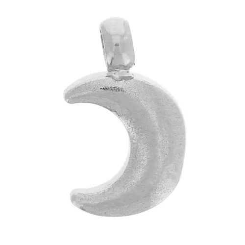 Colgante de luna de 7x4 mm - acero inoxidable 304L x1