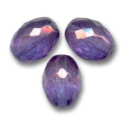 Aceitunas Facetadas 13x10 mm Cristal Lila Vega Lustre x8|raw }}