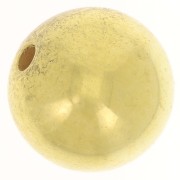 Cuenta Redonda 16 mm Acrílico Metálico CCB - Dorado x1|raw }}