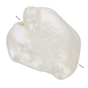 Perla barroca de agua dulce Keshi irregular - 10 a 14 mm - Grado AAA - Blanca x1|raw }}