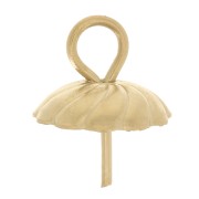 Cierres de colgante para perlas semiperforadas de 7 y 9 mm Acero inoxidable dorado 304L x5|raw }}