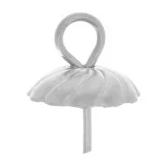 Cierres de colgante para perlas semiperforadas de 7 y 9 mm Acero inoxidable 304L x5