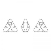 Colgante Triángulo PureCrystal 6628 8 mm Crystal AB x1