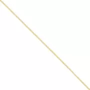 Cadena malla jaseron 1.9 mm Dorado con oro fino satinado x 1m