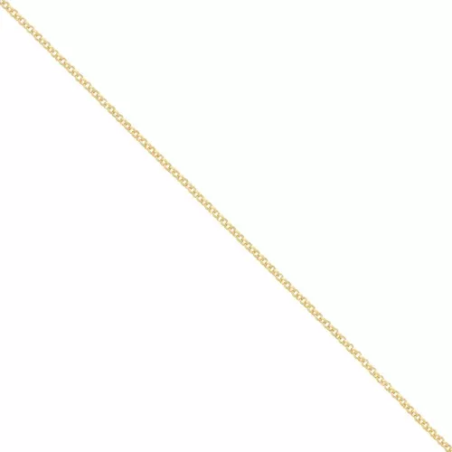 Cadena malla jaseron 1.9 mm Dorado con oro fino satinado x 1m