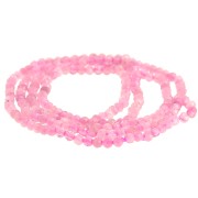 Cuenta de gema facetada redonda 2 mm - Turmalina rosa x39cm|raw }}