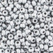 Cuentas de Rocalla Preciosa 11/0 2 mm - Gris satinado plateado (Labrador) x 20 g