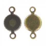 Engaste separador para cabuchón fondo plano 5 mm bronce x1|raw }}