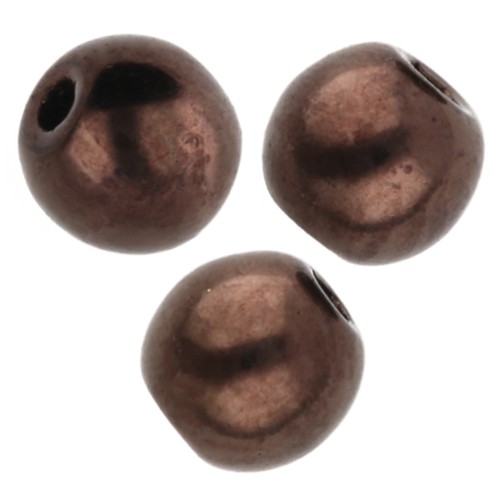 Cuentas redondas 3 mm Dark Bronze x50