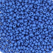 Cuentas de Rocalla Preciosa 11/0 de 2 mm - Azul opaco x 20 g