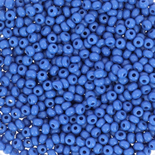 Cuentas de Rocalla Preciosa 11/0 de 2 mm - Azul opaco x 20 g