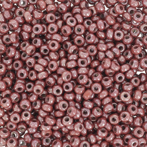 Cuentas de Rocalla Preciosa 11/0 de 2 mm - Marrón opaco Tango x 20 g