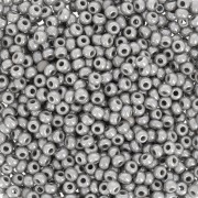 Cuentas de Rocalla Preciosa 11/0 de 2 mm - Gris opaco x 20 g