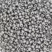 Cuentas de Rocalla Preciosa 11/0 de 2 mm - Gris opaco x 20 g
