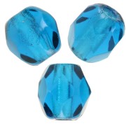 Facetadas 4 mm Capri Blue  x50|raw }}