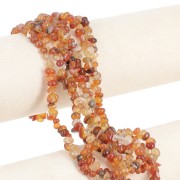 Cuentas nuggets irregulares 6 - 7 mm piedra preciosa - Cornalina x41cm