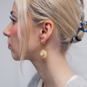 Colgante flor 20 mm de piedra gema - Ágata x1