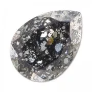 Cabuchón PureCrystal 4320 pera 18x13 mm Crystal Black Patina